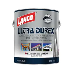 LANCO - Esmalte 3x1 Ultra Durex Anticorrosivo Negro 1 GL