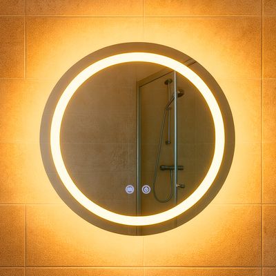 Imagen 2 del producto Espejo Redondo Touch con Luz Led 3 colores - 50 cm de Diámetro