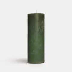 GENERICO - Velas Verdes Artesanales - Hechas a Mano 7x20cm