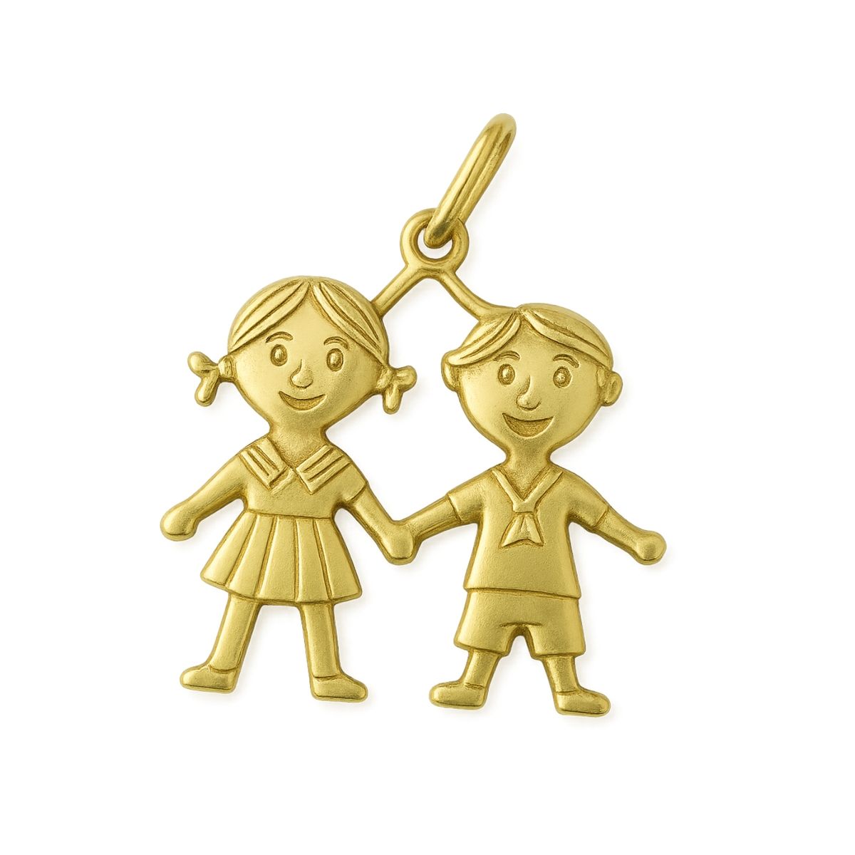 JB JOYAS BARON - Colgante Oro 18kt Niño y Niña