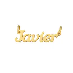 JB JOYAS BARON - Colgante Oro 18kt Nombre "Javier"