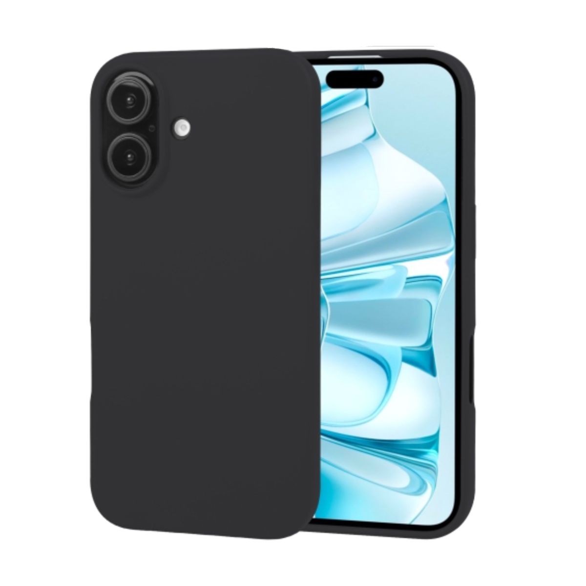 JOIGO - Carcasa Goma Lamina Vidrio Para iPhone 17 Negro