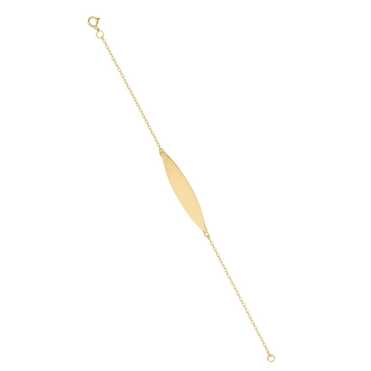 JB JOYAS BARON - Pulsera Oro 18kt Placa Ovalada