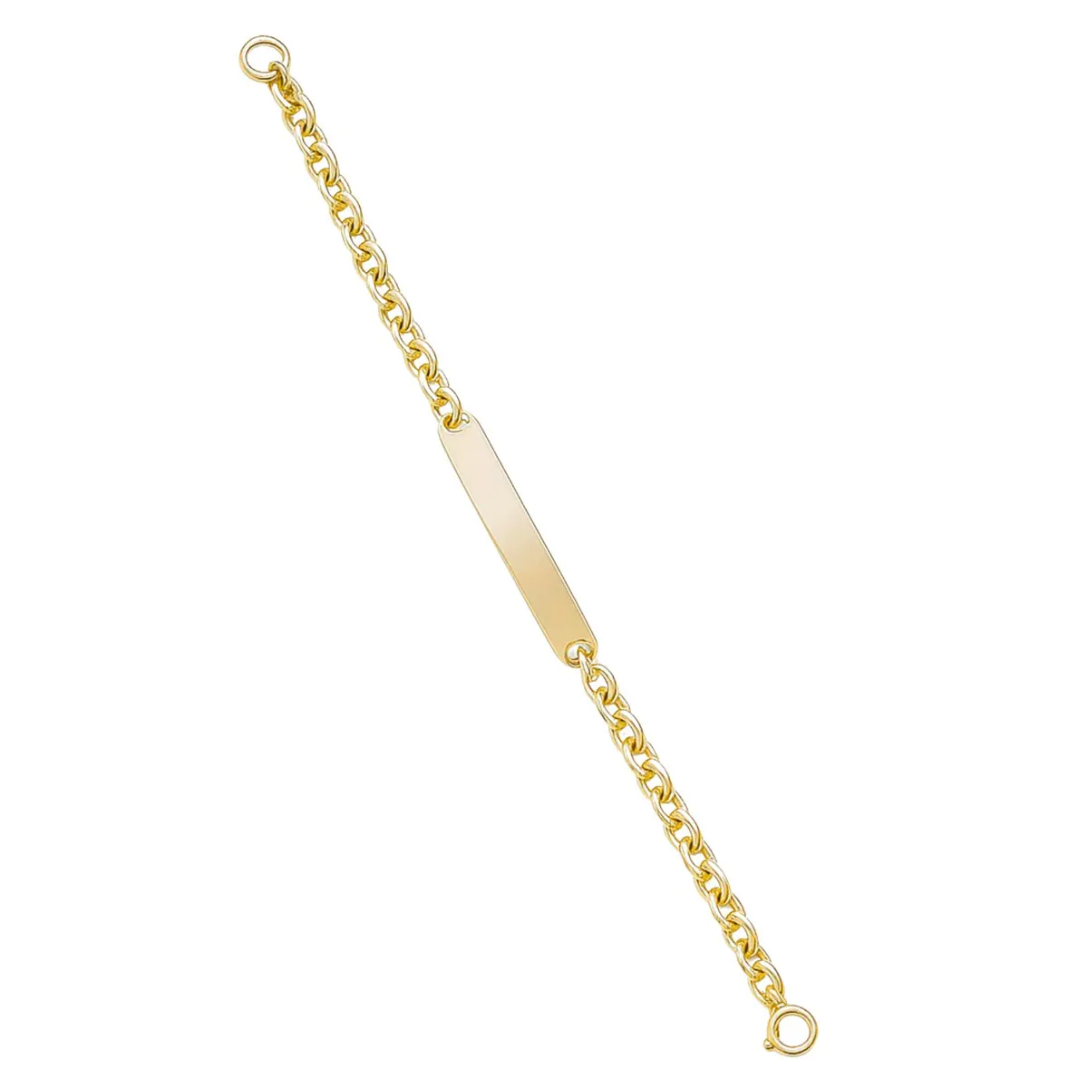 JB JOYAS BARON - Pulsera Oro 18kt Placa Clásica