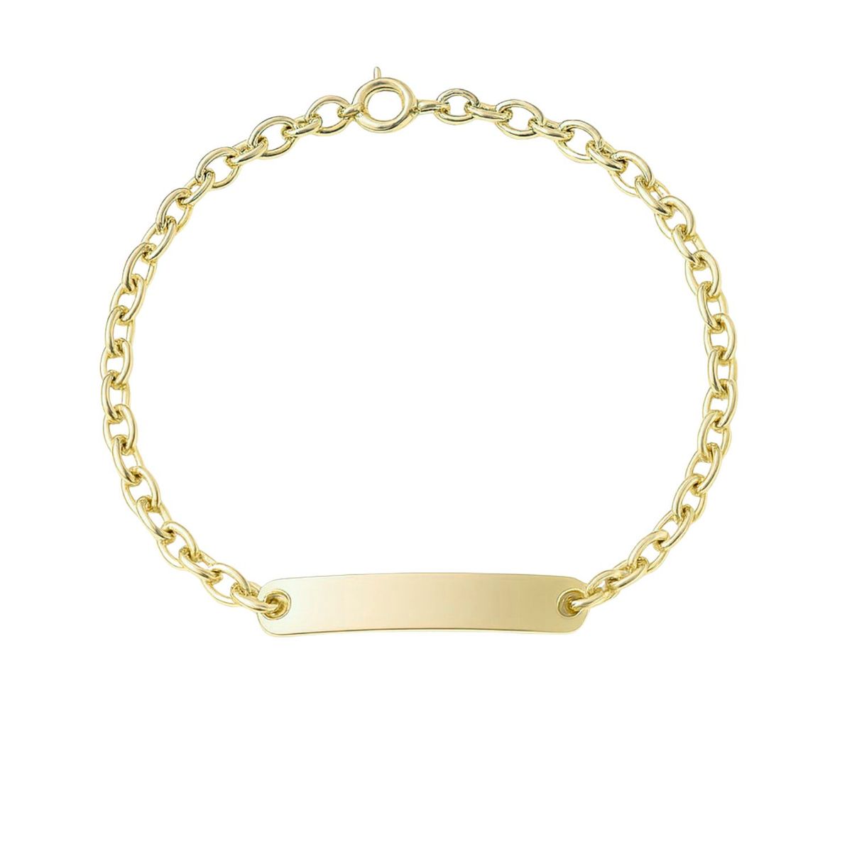 JB JOYAS BARON - Pulsera Oro 18kt Placa Clásica