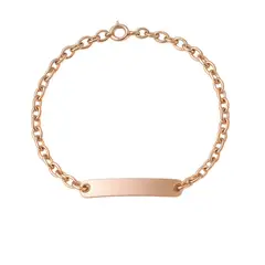JB JOYAS BARON - Pulsera Oro 18kt Placa Clásica