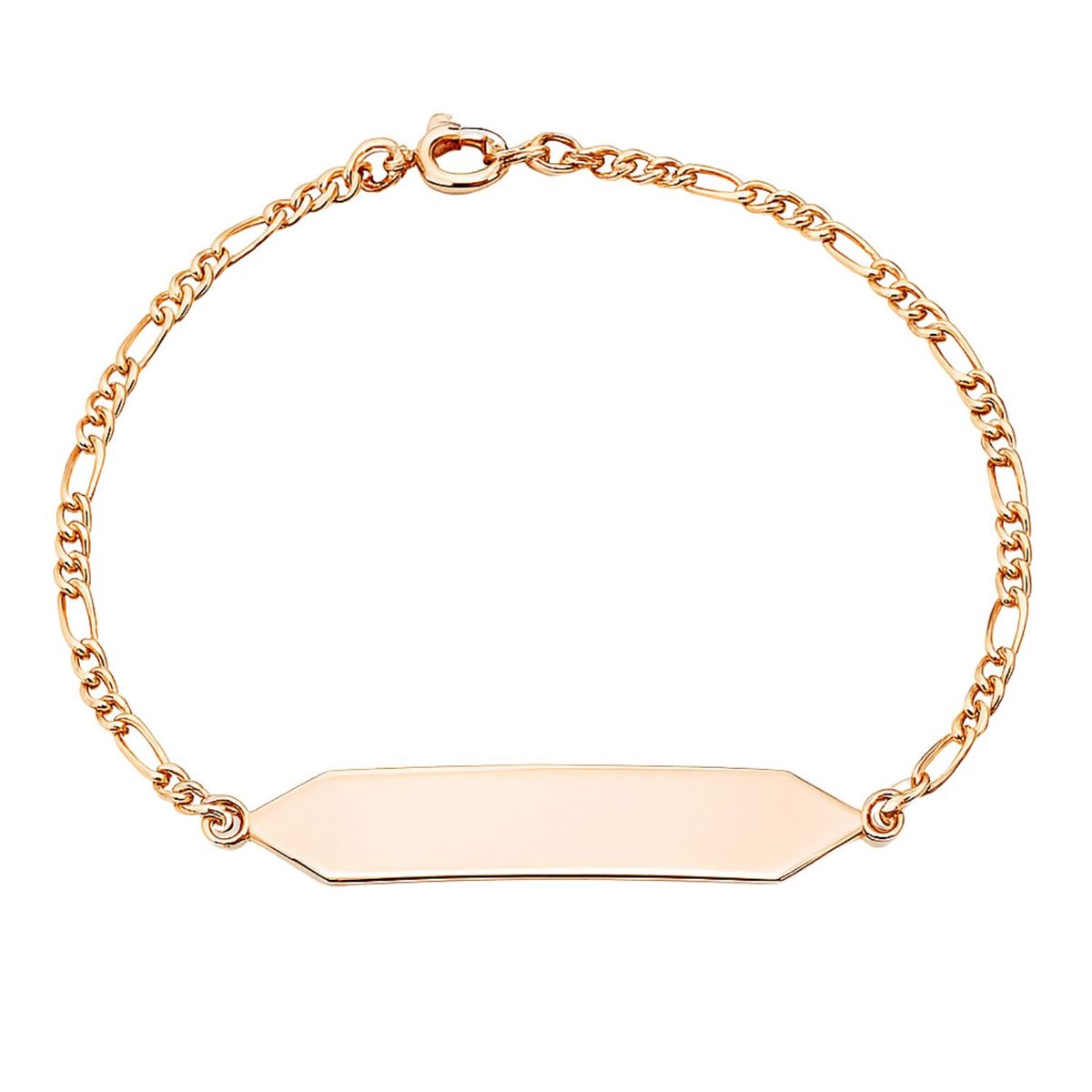 JB JOYAS BARON - Pulsera Oro 18kt Placa Hexagonal