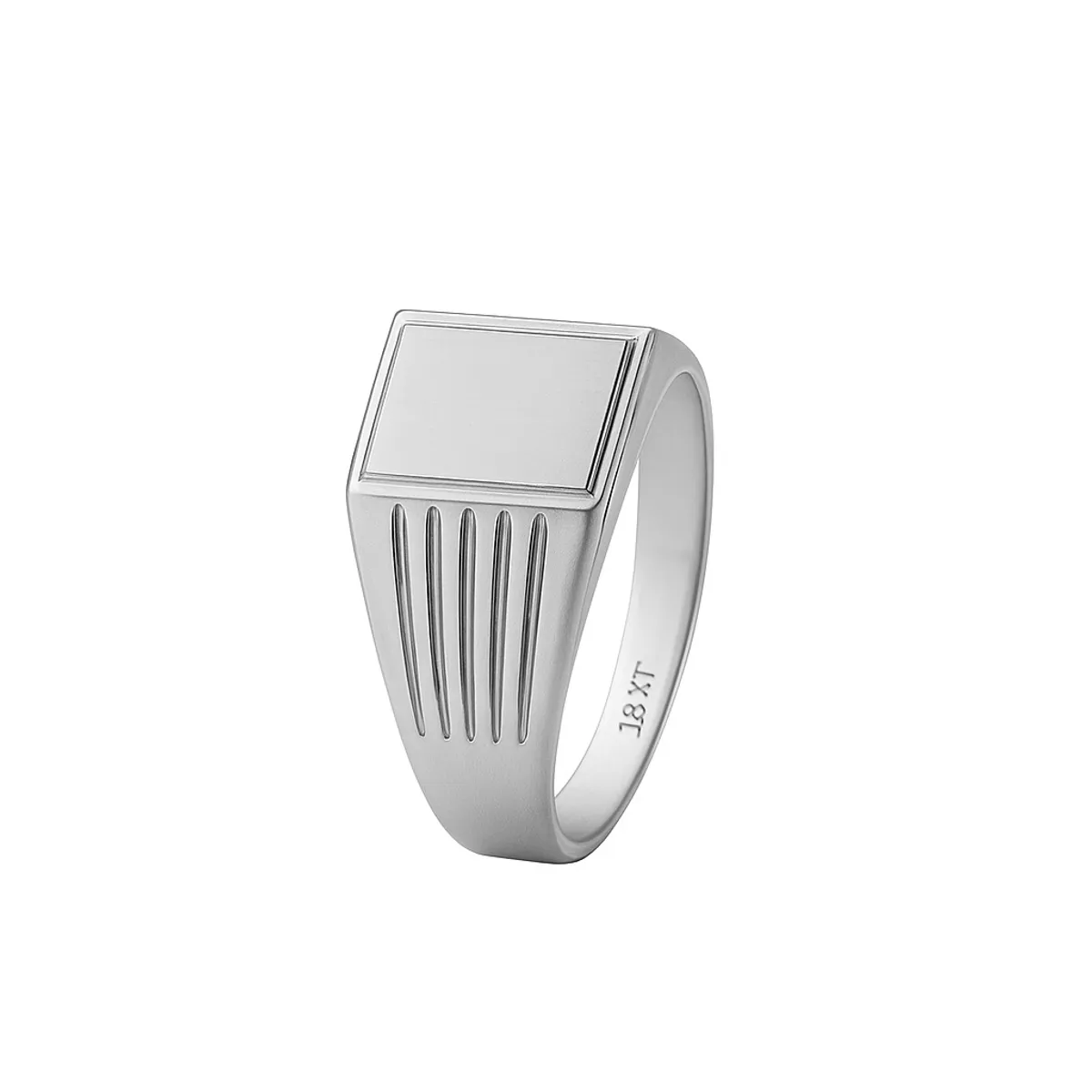JB JOYAS BARON - Anillo Oro 18kt Sello Clásico