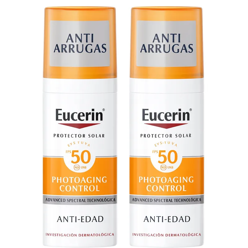 EUCERIN - Pack 2 Protector Solar Fluido Anti-edad Eucerin Fps 50 50ml