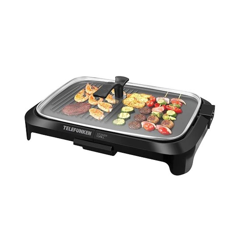 TELEFUNKEN - Parrilla Asador Grill Eléctrico Telefunken Power Grill 1600w