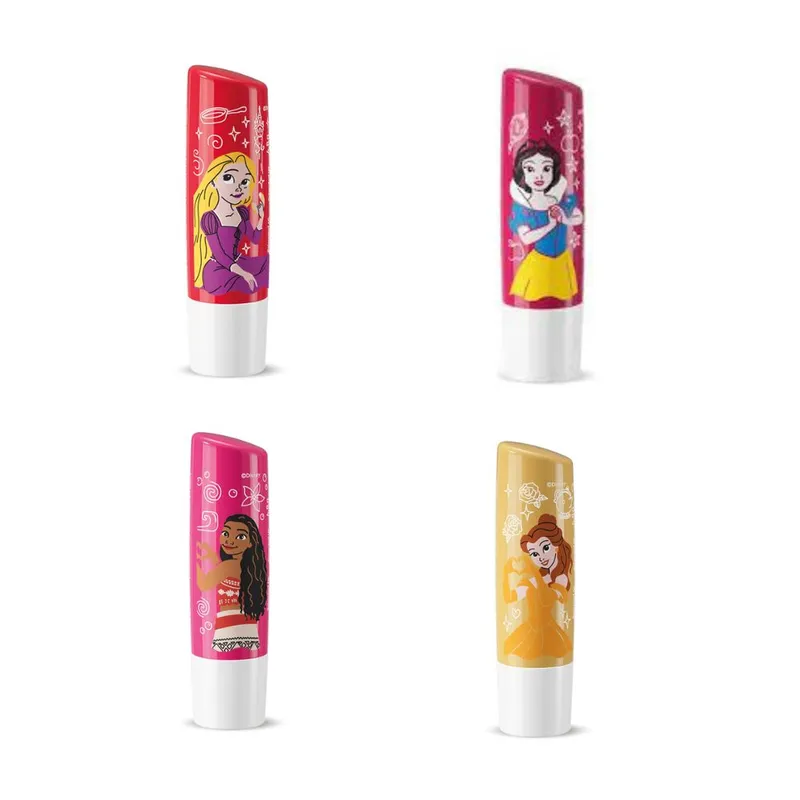 NIVEA - Pack 4 Bálsamo Labial Edicion Limitada Princesas Disney