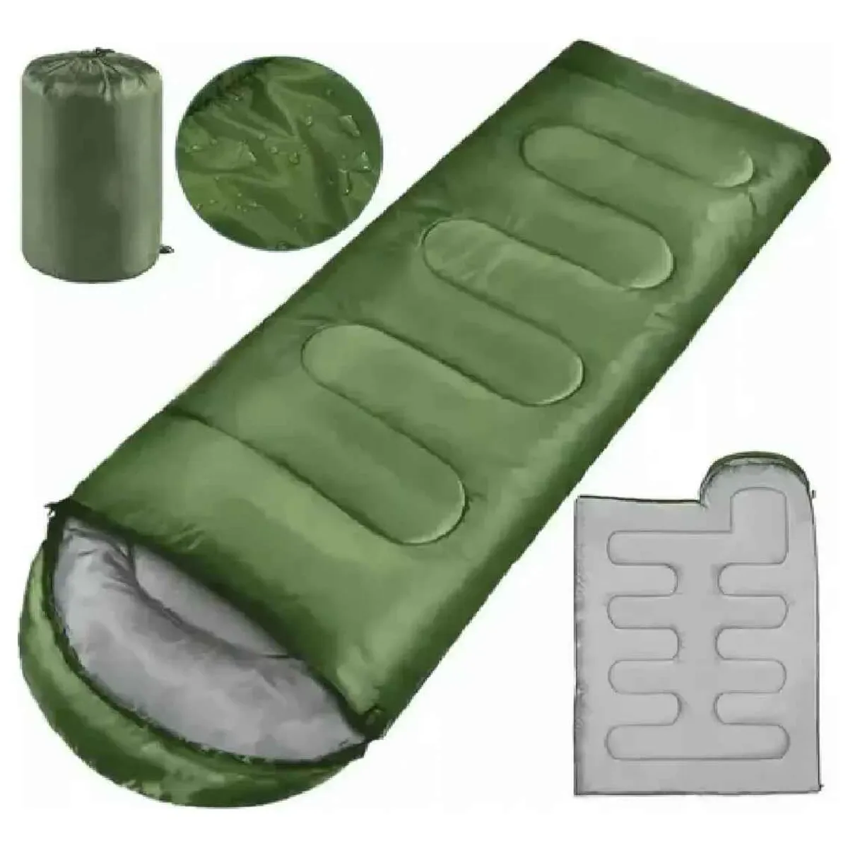 GENERICO - Saco De Dormir Camping Gorro Playa Cabaña Algodón 950g