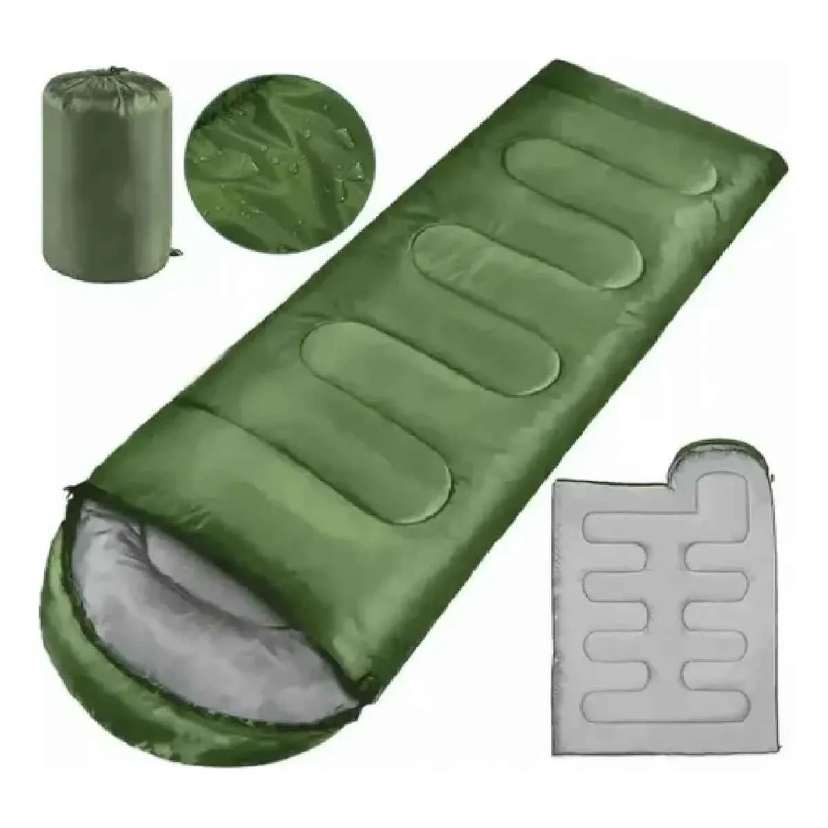 GENERICO - Saco De Dormir Camping Gorro Playa Cabaña Algodón 950g