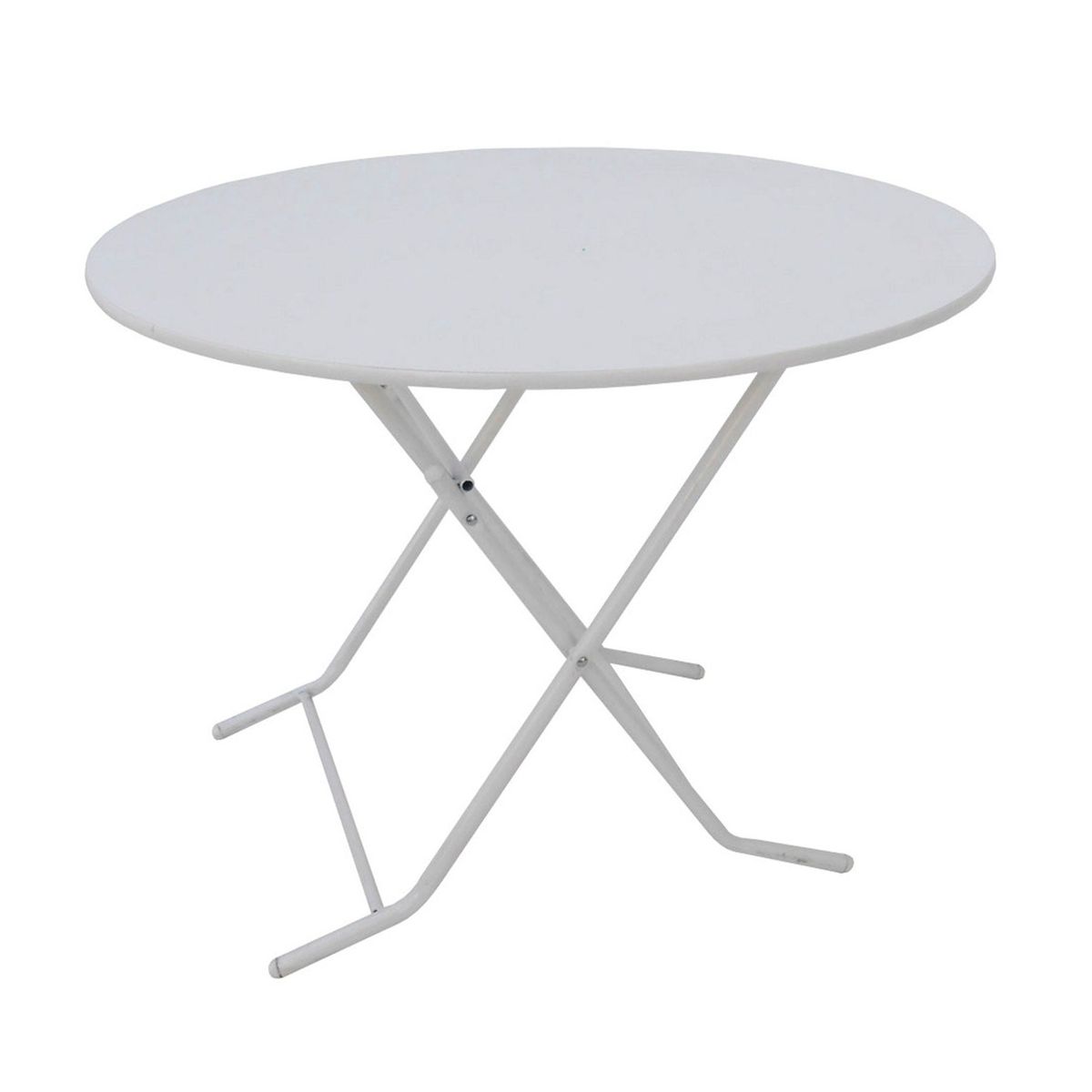AGM - Mesa plegable redonda 1Mt Blanca comodidad y resistencia