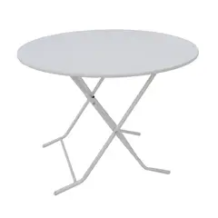 AGM - Mesa plegable redonda 1Mt Blanca comodidad y resistencia