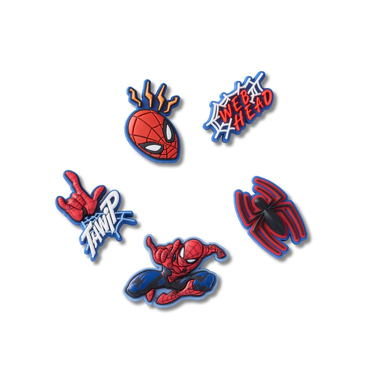 CROCS - Jibbitz Spiderman Pack 5 Rojo CROCS