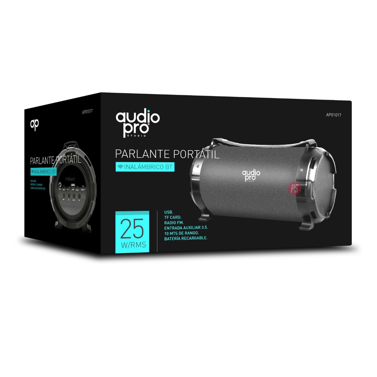 AUDIOPRO - Parlante Bazooka Bluetooth 25w Rms Negro - Ps