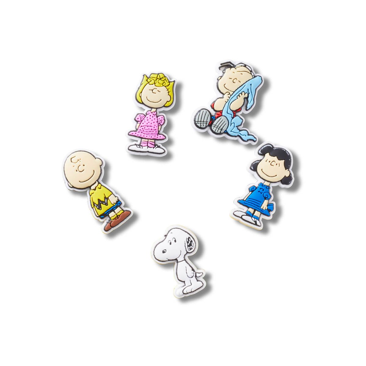 CROCS - Jibbitz Snoopy y Amigos Pack 5 Blanco CROCS