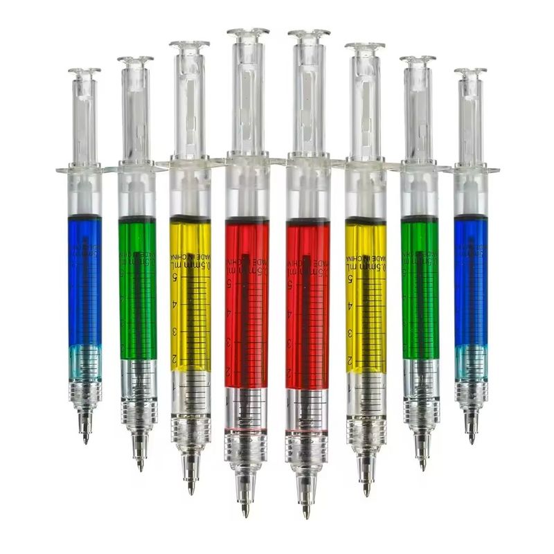 GENERICO - Lapiz modelo Jeringa Bolígrafo Gel Vacuna Lapicero