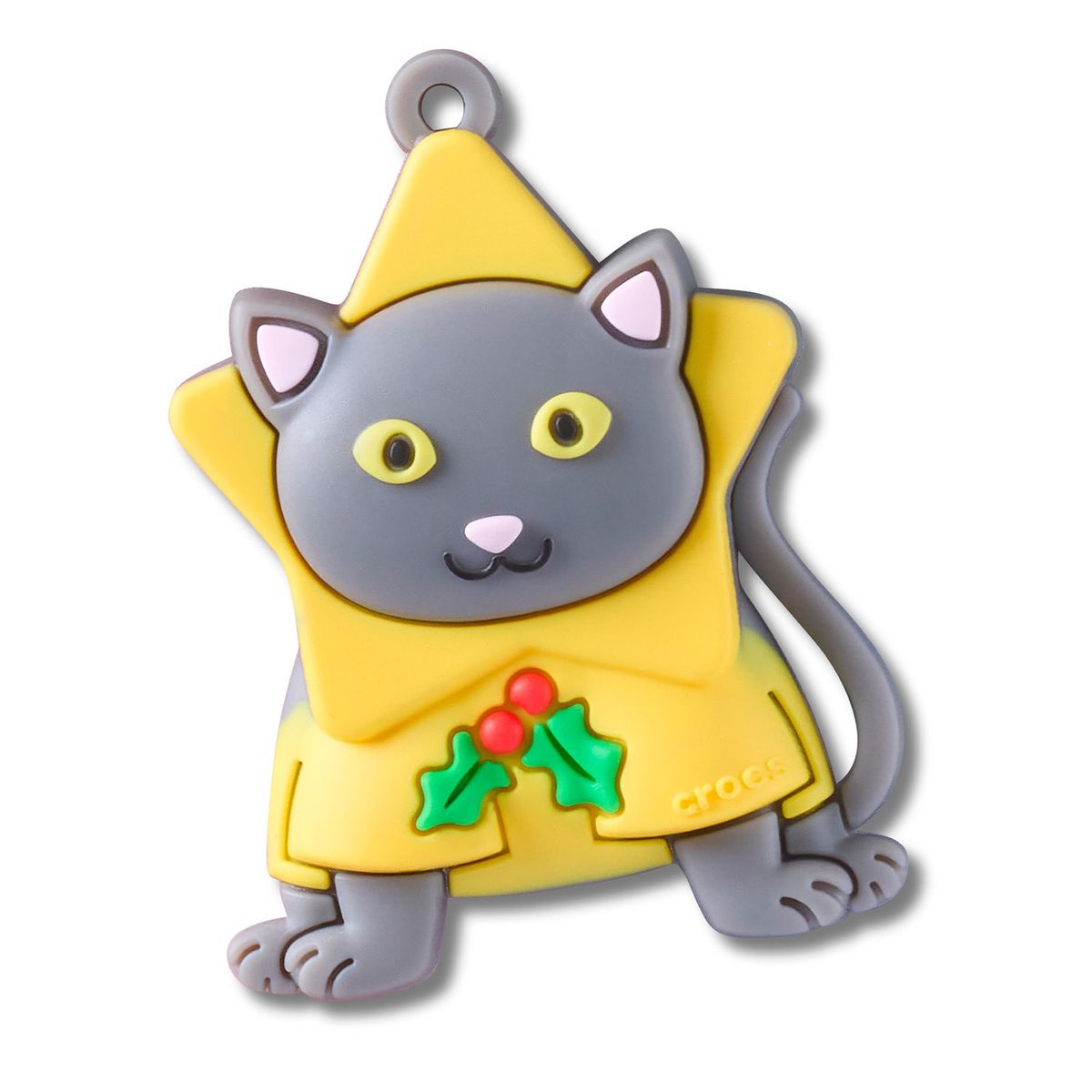 CROCS - Jibbitz Gato Navideño Colgante Blanco CROCS