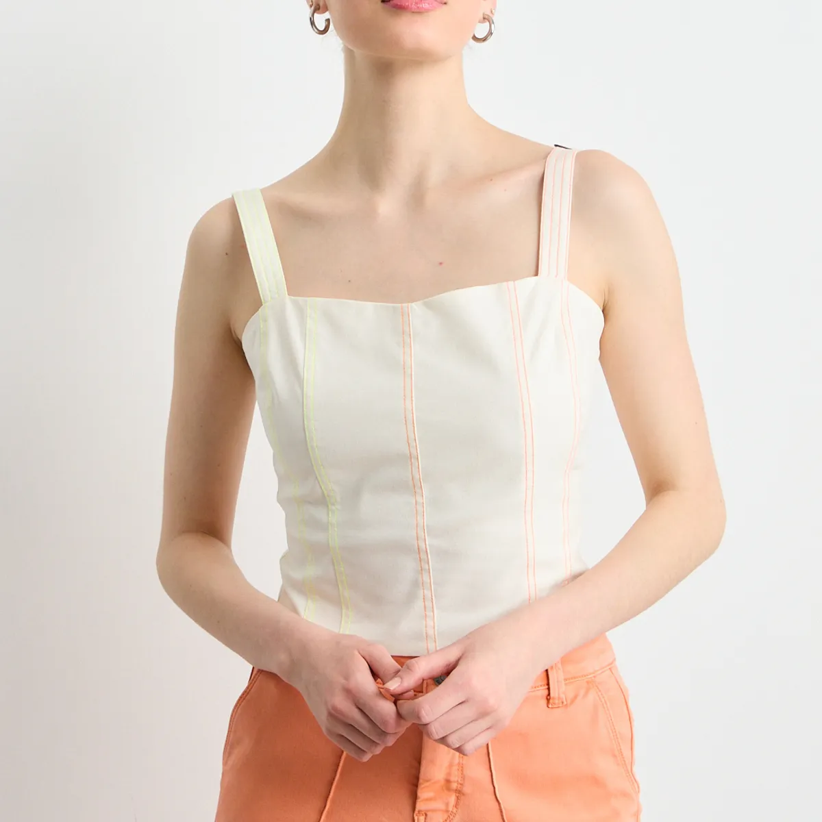 IO - Blusas Sin Manga Mujer Crudo Io