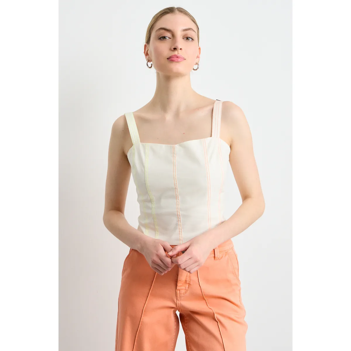 IO - Blusas Sin Manga Mujer Crudo Io