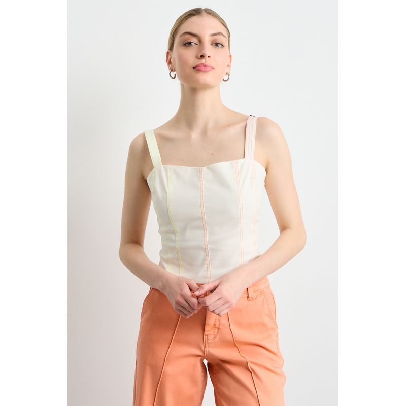 IO - Blusas Sin Manga Mujer Crudo Io