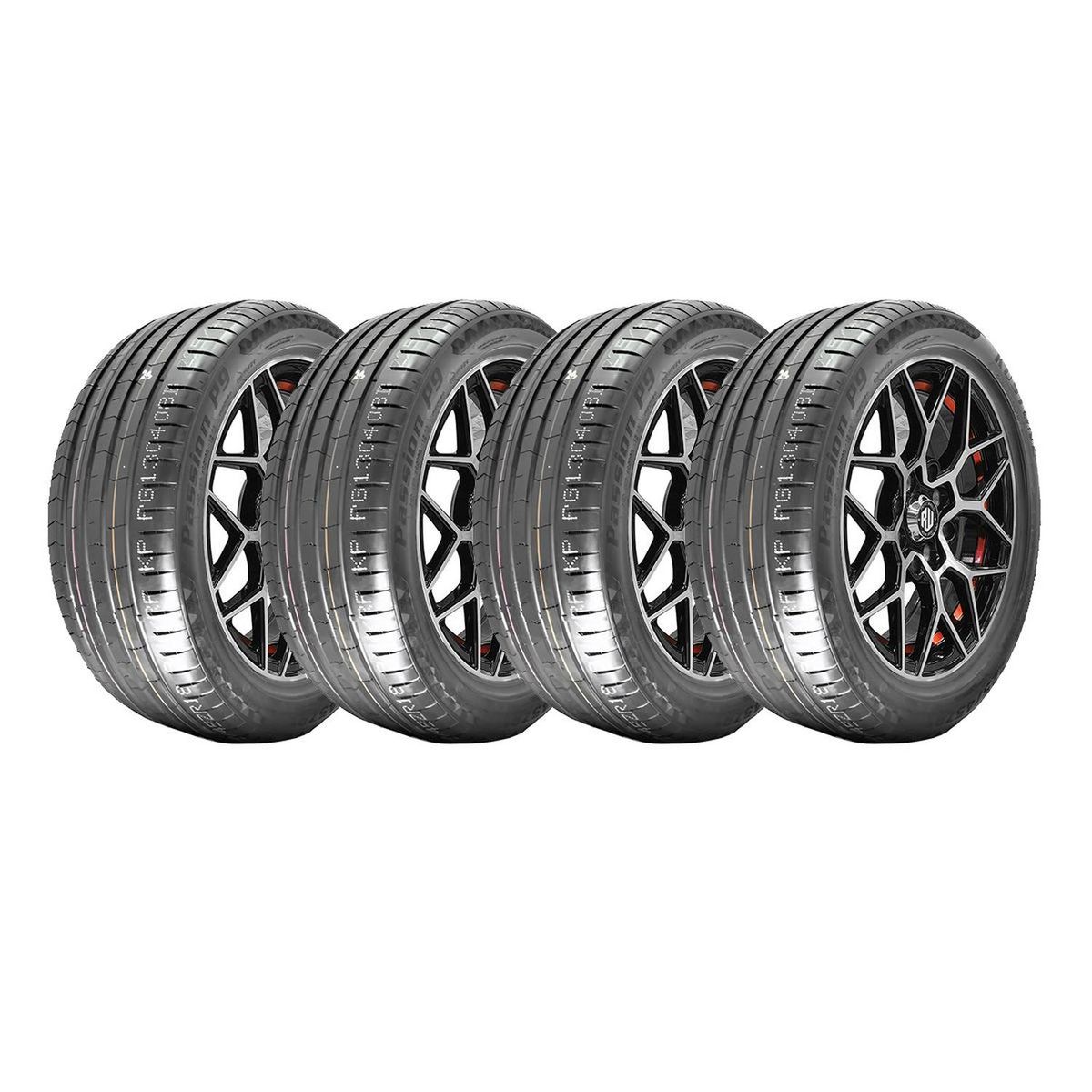 GENERICO - Set x 4 Neumáticos 275/35R19 100W PASSION P9S Kustone PR Runflat TL BLK CHN
