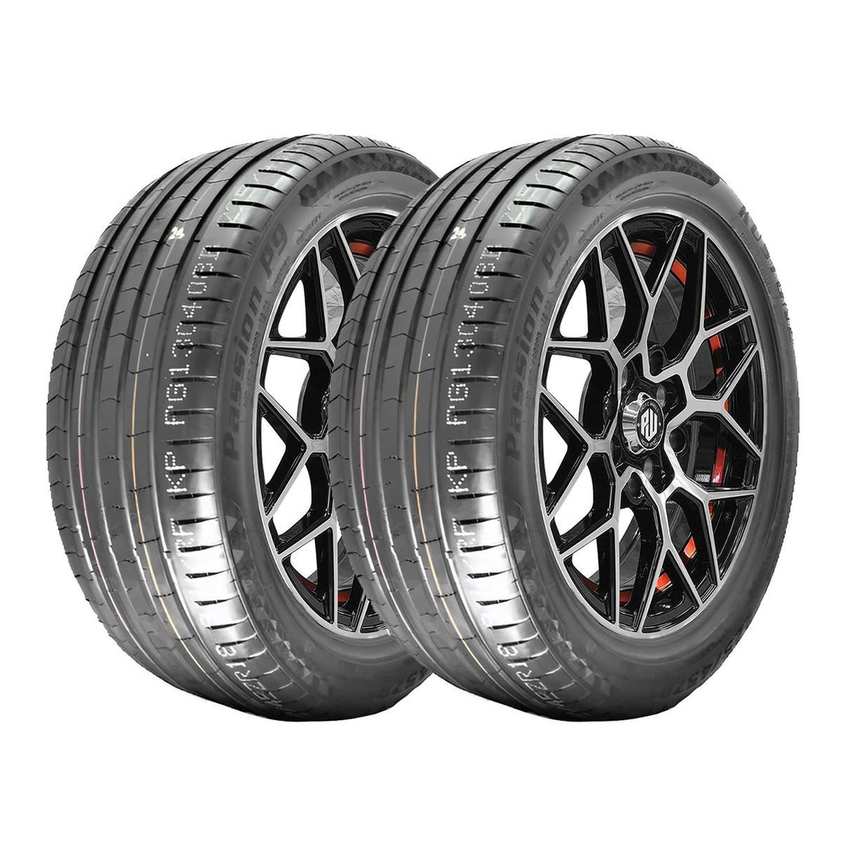 GENERICO - SET x2 Neumáticos 235/55R19 111W Passion P9 Kustone PR Runflat TL BLK CHN