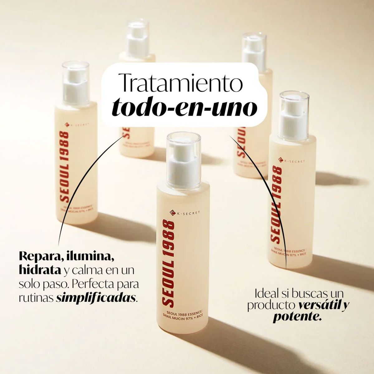 KSECRET - Esencia Snail Mucin 97% + Rice - 100ml