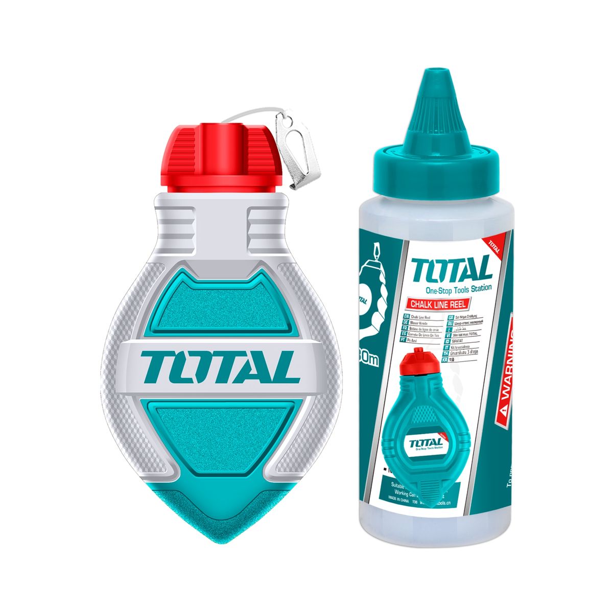 TOTAL TOOLS - Tizador y Tiza con Nivell 30mt Total