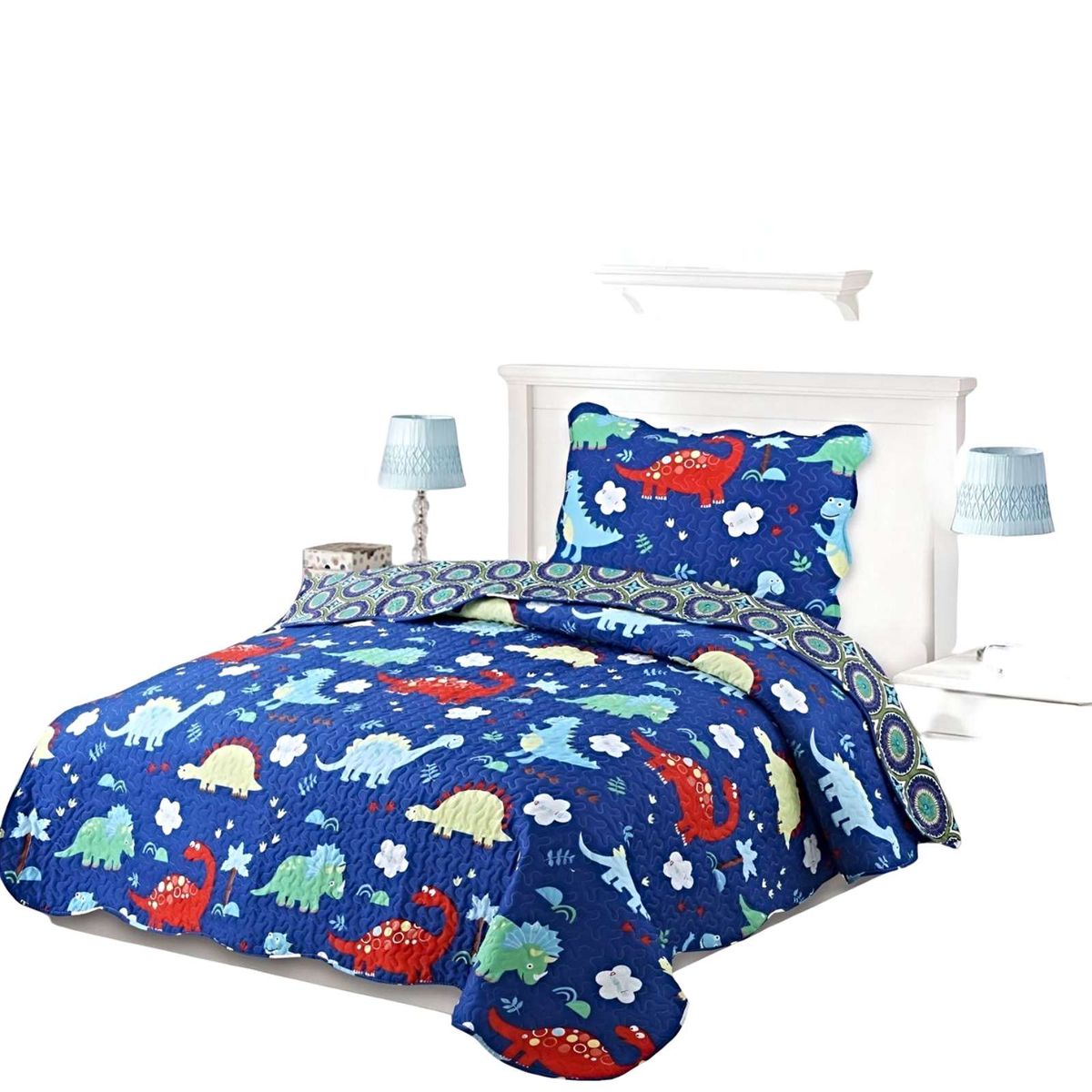 GENERICO - CUBRECAMA QUILT DE VERANO PLAZA Y MEDIA