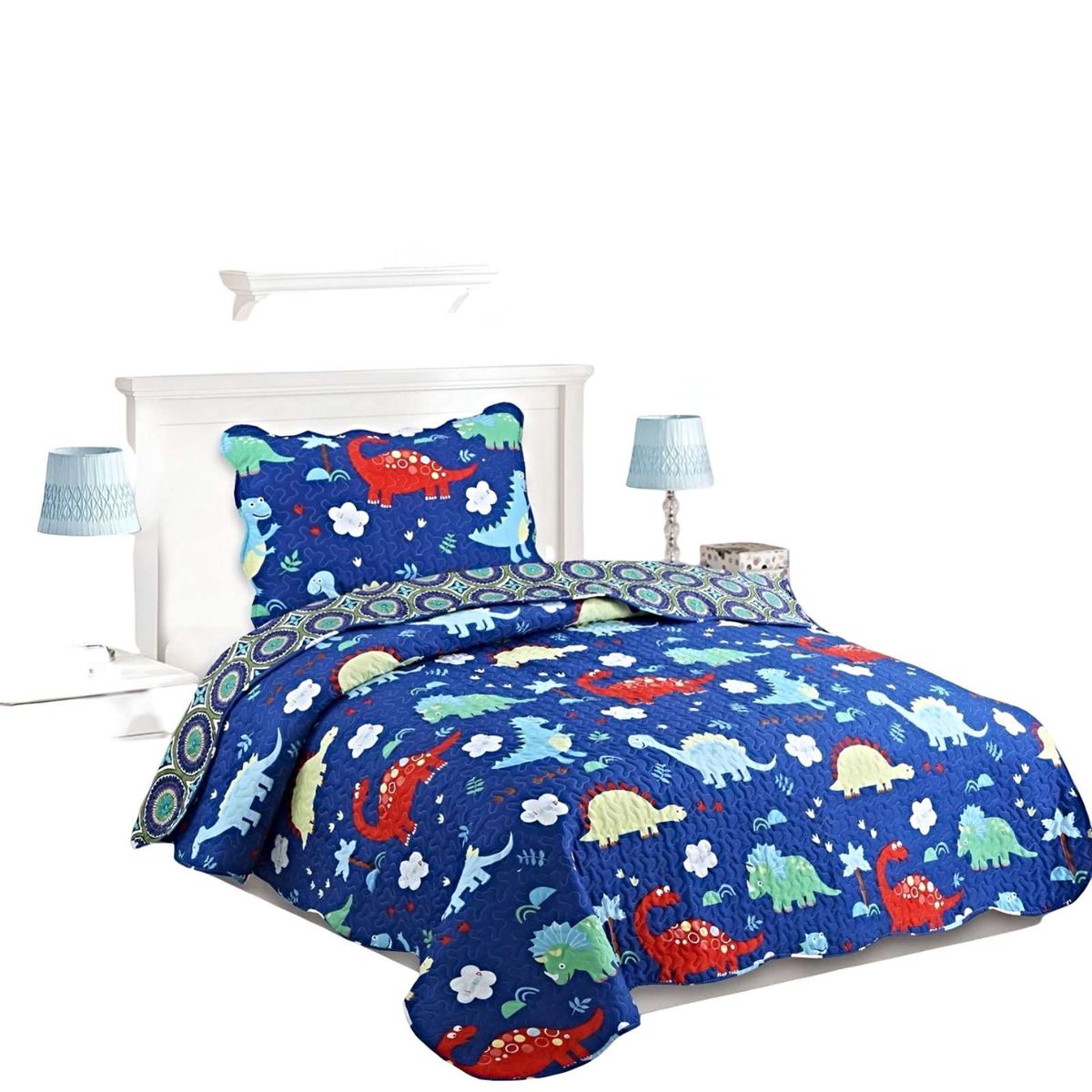 GENERICO - CUBRECAMA QUILT DE VERANO PLAZA Y MEDIA