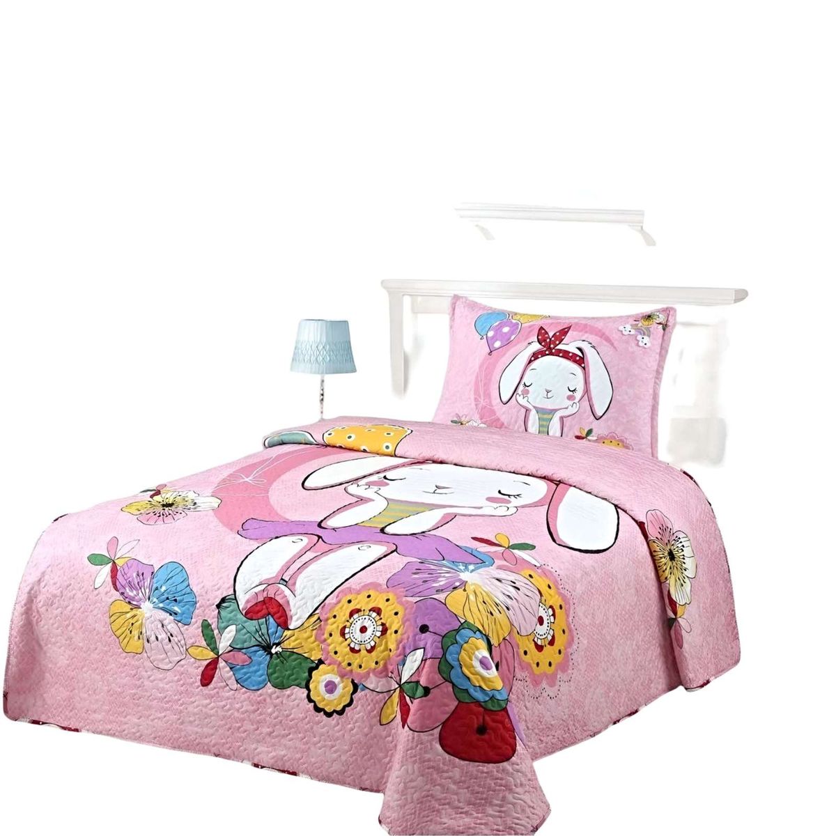 GENERICO - CUBRECAMA QUILT DE VERANO PLAZA Y MEDIA