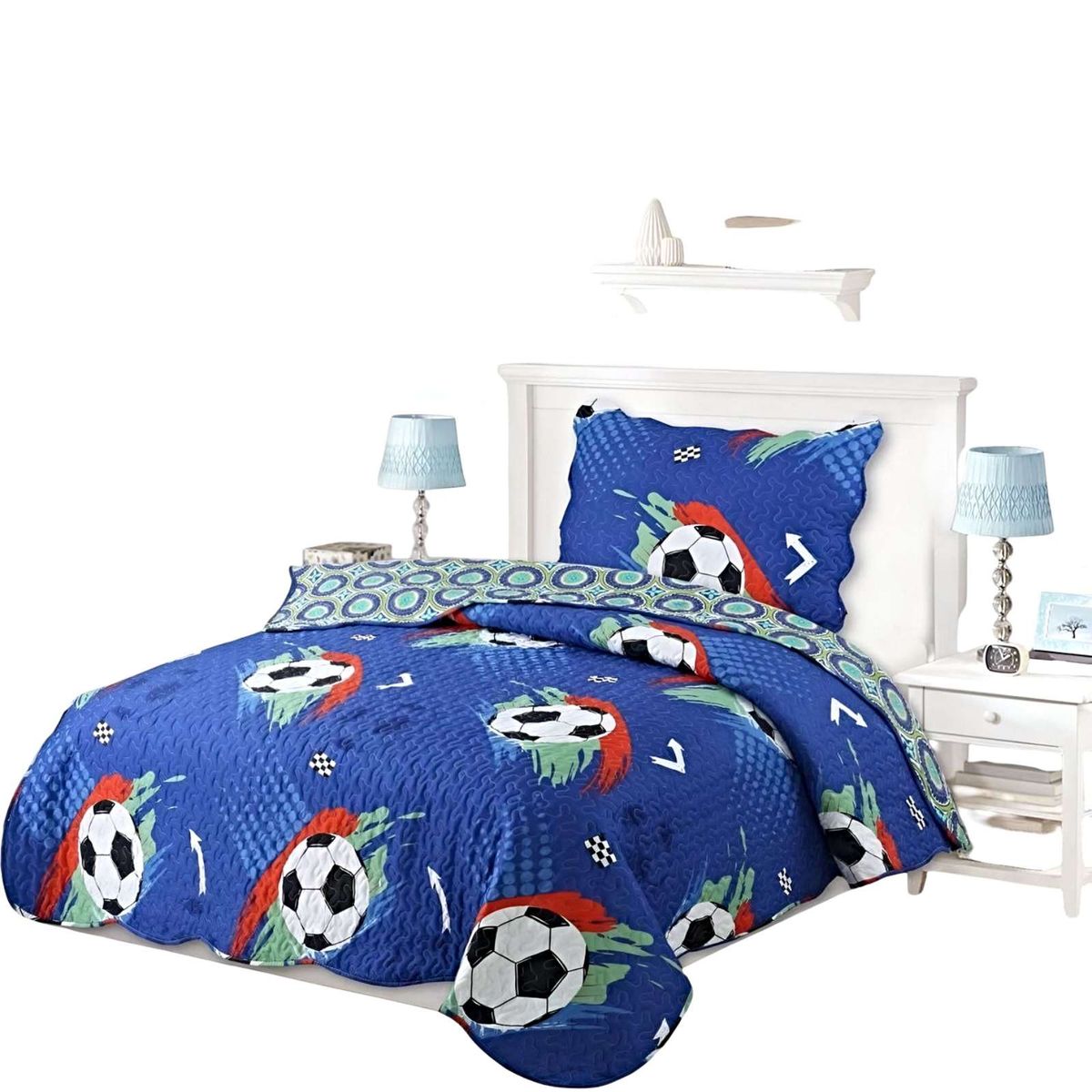 GENERICO - CUBRECAMA QUILT DE VERANO PLAZA Y MEDIA