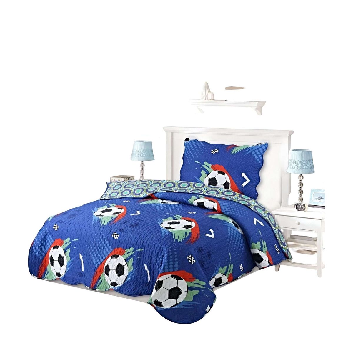 GENERICO - CUBRECAMA QUILT DE VERANO PLAZA Y MEDIA