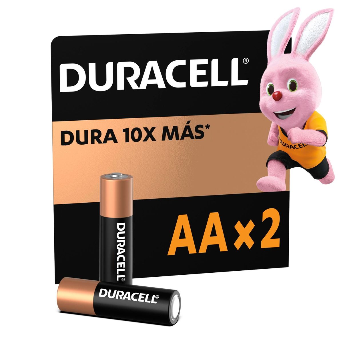 DURACELL - Pila Duracell AA 2 pilas batería doble A DURA más