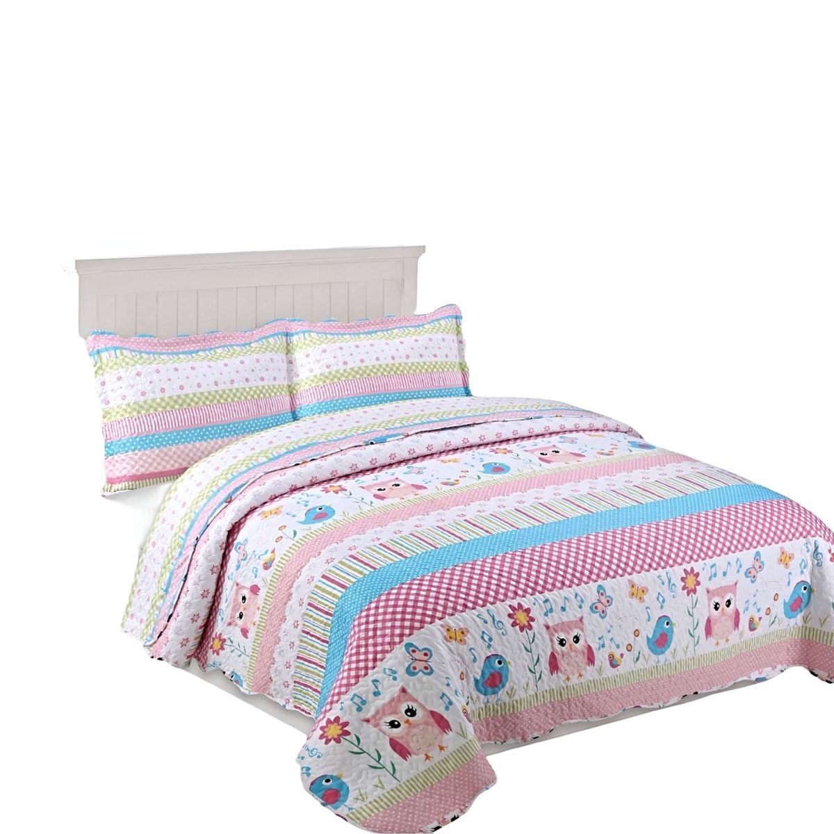 GENERICO - CUBRECAMA QUILT DE VERANO PLAZA Y MEDIA