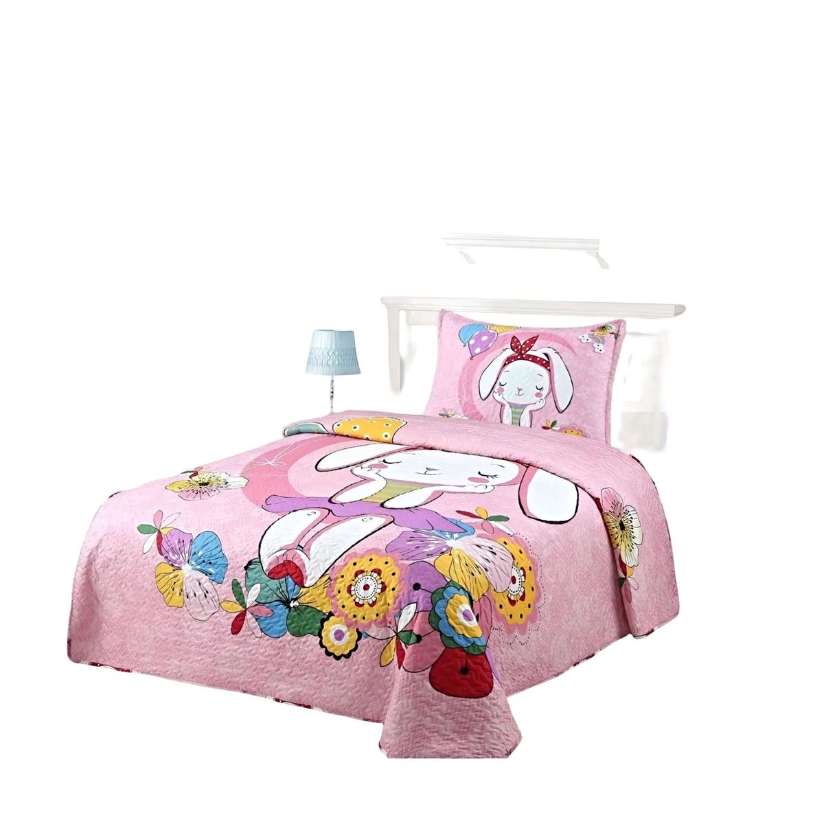 GENERICO - COBERTOR COLCHA QUILT VERANO PLAZA Y MEDIA