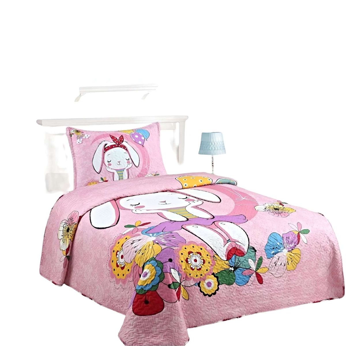 GENERICO - COBERTOR COLCHA QUILT VERANO PLAZA Y MEDIA