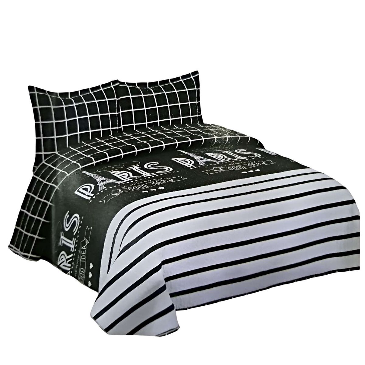 GENERICO - COBERTOR COLCHA QUILT VERANO PLAZA Y MEDIA