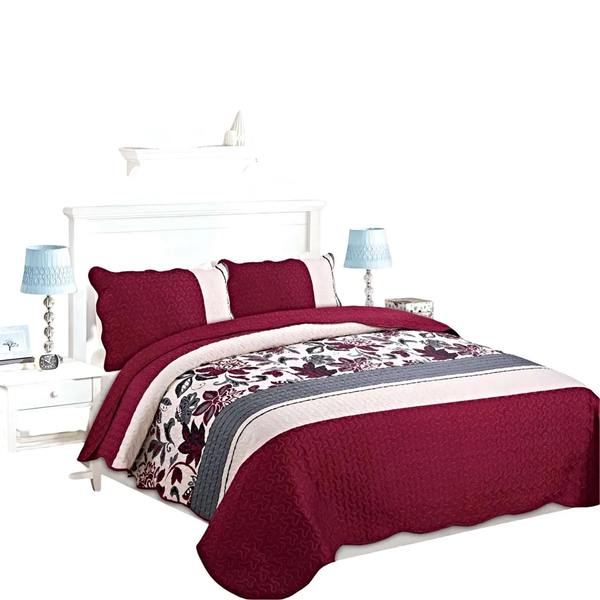 GENERICO - COBERTOR COLCHA QUILT VERANO 2 PLAZAS