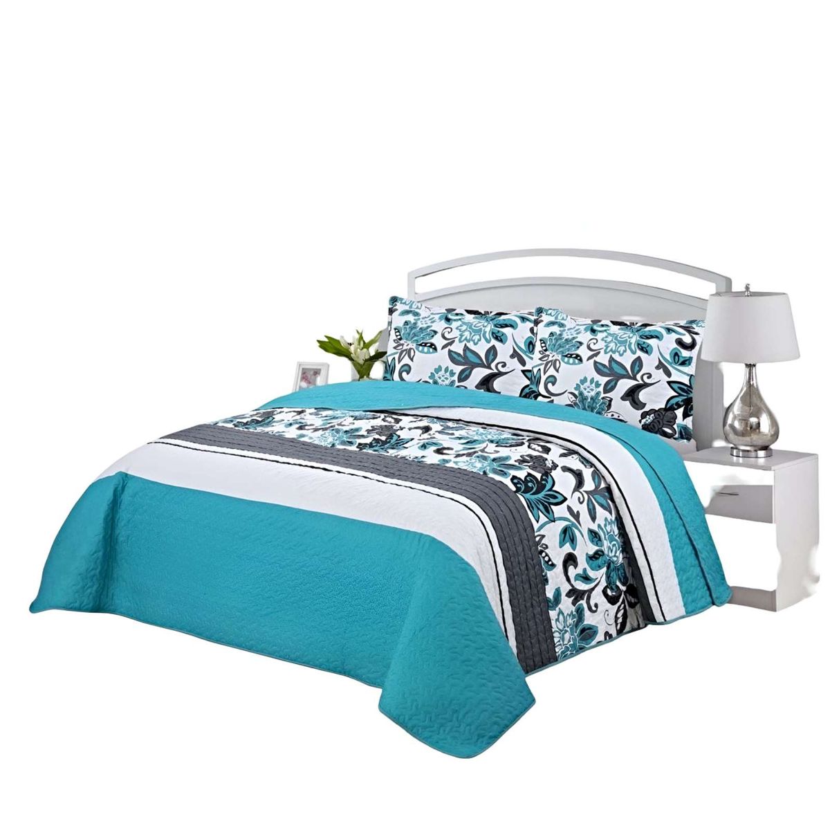 GENERICO - COBERTOR COLCHA QUILT VERANO 2 PLAZAS