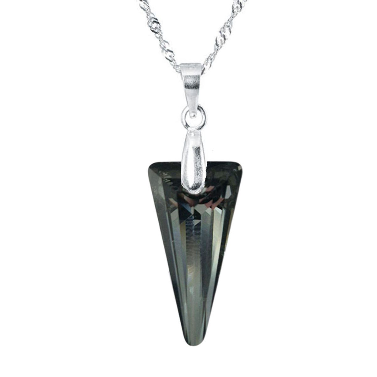 JOYAS MONTERO - Collar Sevilla Plata 925 creado con cristales de Swarovski® Silver Night