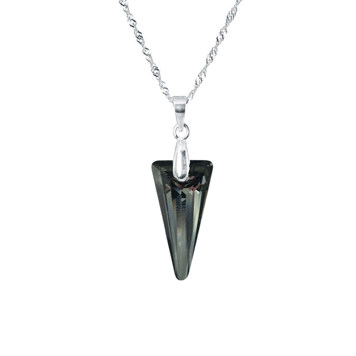 JOYAS MONTERO - Collar Sevilla Plata 925 creado con cristales de Swarovski® Silver Night
