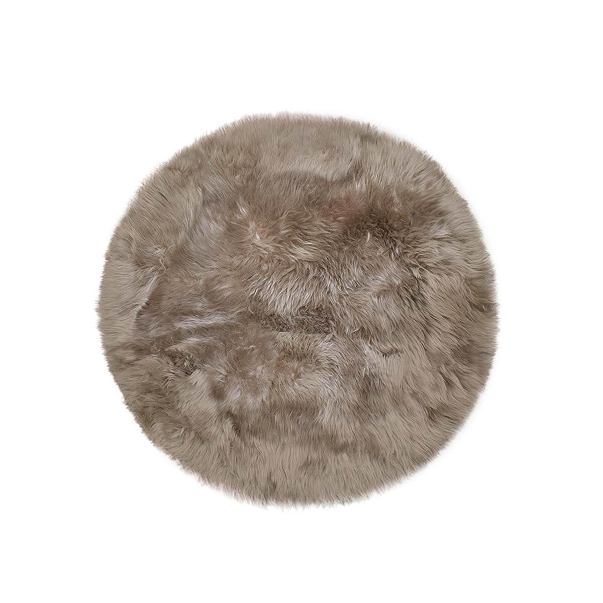 GENERICO - Cojín para Sillas de Piel de Oveja Punta Natural - Beige Oscuro