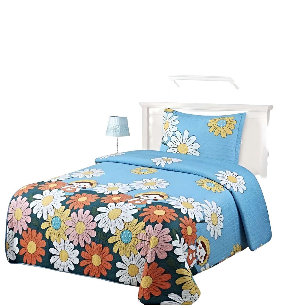 GENERICO - CUBRECAMA QUILT DE VERANO PLAZA Y MEDIA