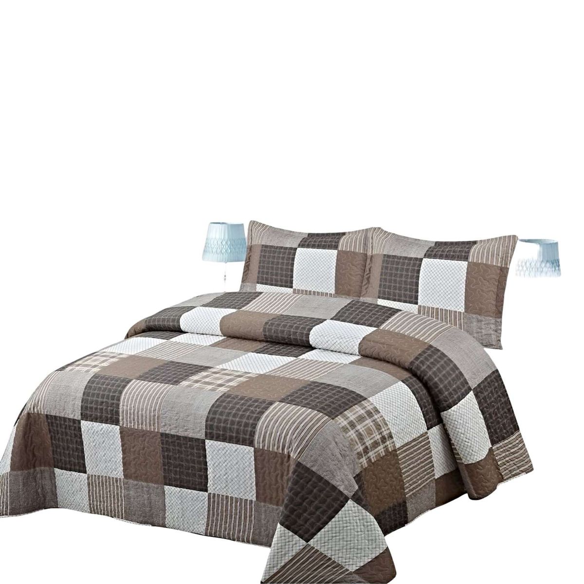 GENERICO - CUBRECAMA QUILT DE VERANO 2 PLAZAS