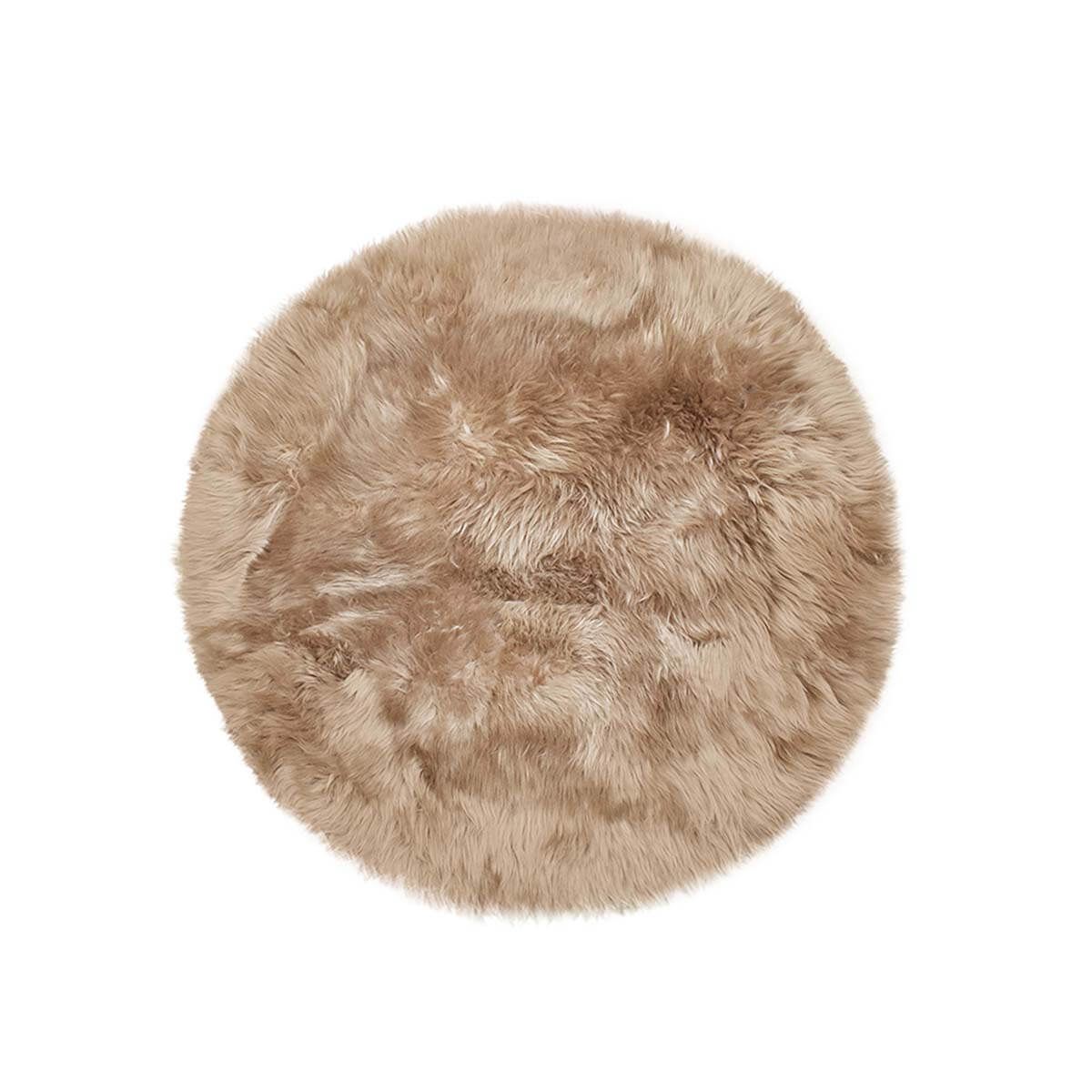 GENERICO - Cojín para Sillas de Piel de Oveja Punta Natural - Beige Claro