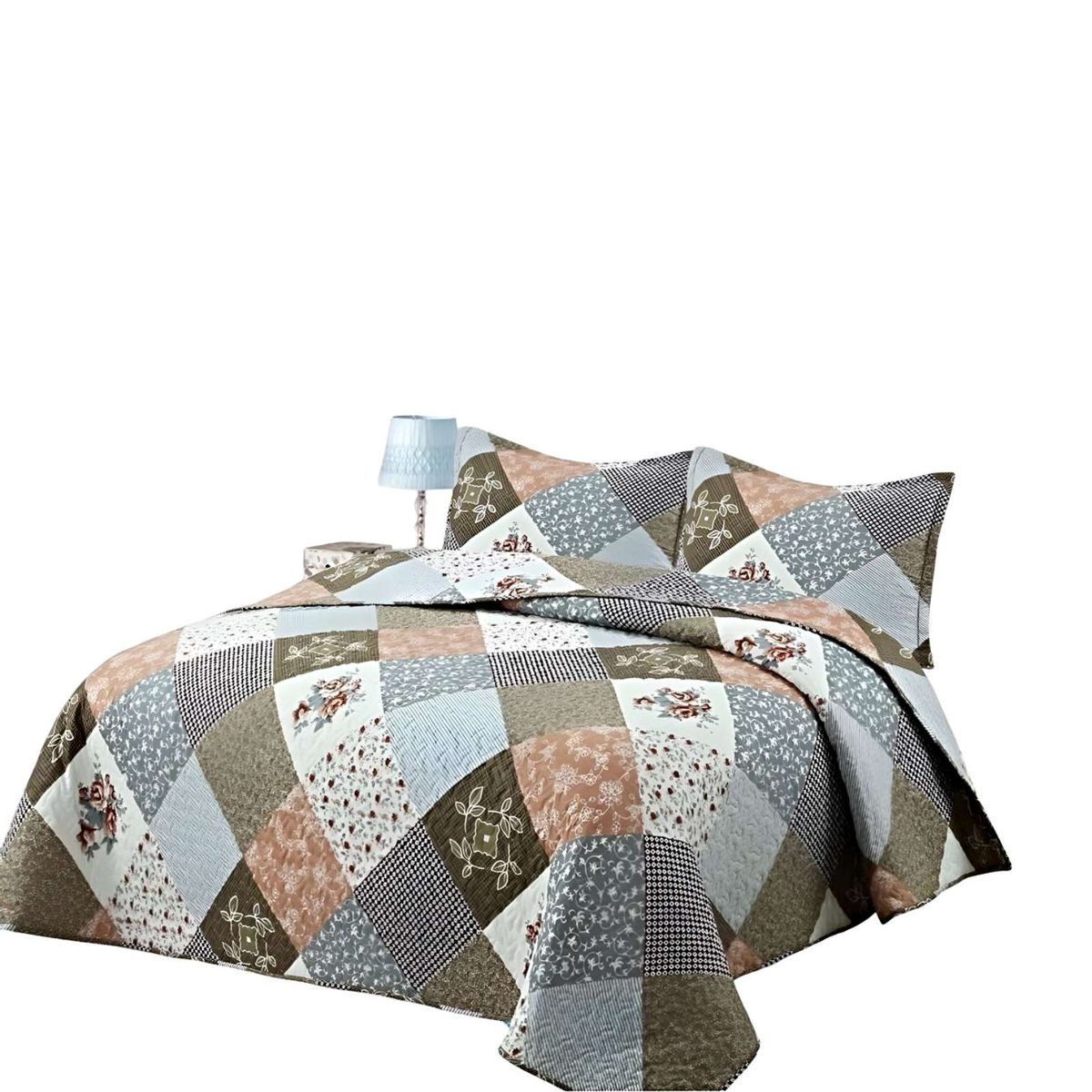 GENERICO - CUBRECAMA QUILT DE VERANO KING-SUPER KING